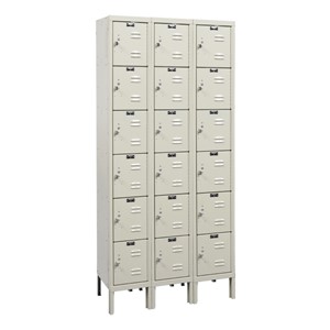 Corrosion-Resistant Three-Wide Six-Tier Lockers
