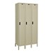 Three-Wide Single-Tier Lockers w/ Electronic Lock