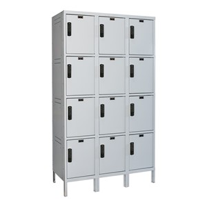 Three-Wide Four-Tier Laptop/Backpack Lockers