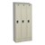 Fully Assembled Three-Wide Single-Tier School Lockers w/ Slope Top & Locks