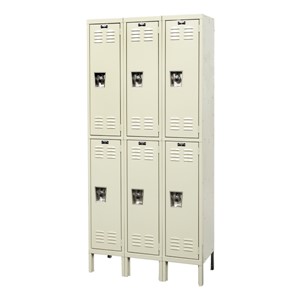 Ready-Built Fully Assembled Three-Wide Double-Tier Lockers (36" Openings)