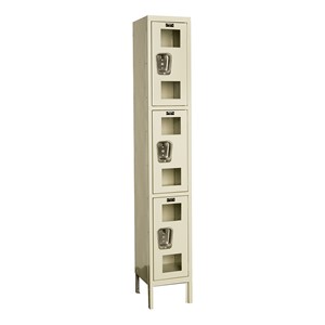 Clear-View One-Wide Triple-Tier Lockers (24" H Openings)