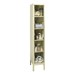 Clear-View Plus One-Wide Five-Tier Lockers (12" H Openings)