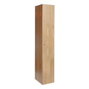 72" H One-Wide Single-Tier Wood Club Locker