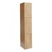 72" H One-Wide Triple-Tier Wood Club Lockers