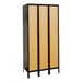 Wood/Metal Hybrid Three-Wide Single-Tier Lockers