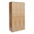 72" H Three-Wide Double-Tier Wood Club Lockers