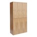 72" H Three-Wide Double-Tier Wood Club Lockers