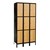 Wood/Metal Hybrid Three-Wide Triple-Tier Lockers