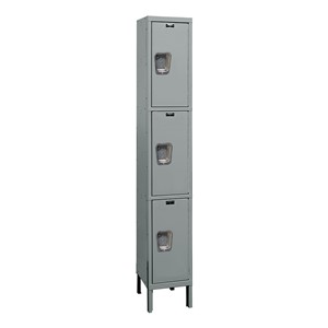 Maintenance-Free Quiet One-Wide Triple-Tier Lockers