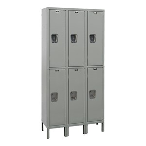 Maintenance-Free Quiet Three-Wide Double-Tier Lockers