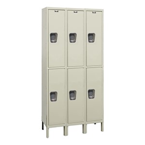 Maintenance-Free Quiet Three-Wide Double-Tier Lockers