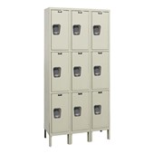 Maintenance-Free Quiet Three-Wide Triple-Tier Lockers 