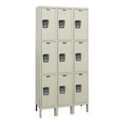 Maintenance-Free Quiet Three-Wide Triple-Tier Lockers 