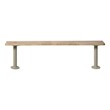 Maple Locker Room Bench w/ Cast Iron Legs (6' L)
