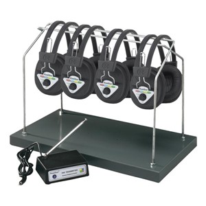 Headphone Storage Rack - Headphones & transmitter not included