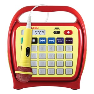 Juke24 Portable Digital Jukebox - Red/Yellow