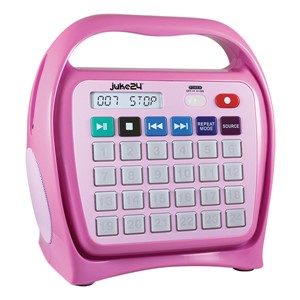 Juke24 Portable Digital Jukebox - Pink
