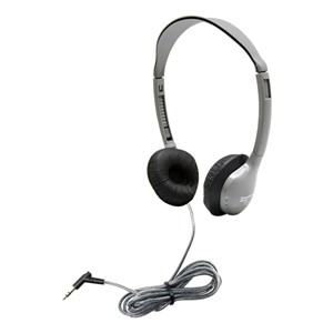 SchoolMate Personal Automatic Stereo/Mono Switching Headphones w/ Leatherette Earpads