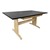 Art Table w/ Drawers - Black Laminate Top