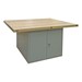 Art Workstation w/ Steel Cabinet Base