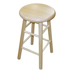 Hardwood Stool (18"  H)