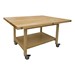 Mobile Student Table w/ Shelf & Maple Top