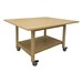 Mobile Student Table w/ Shelf & Laminate Top