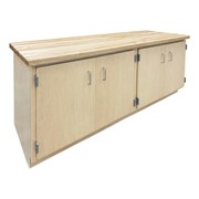 Wall Workbench w/ Double Cabinet Base