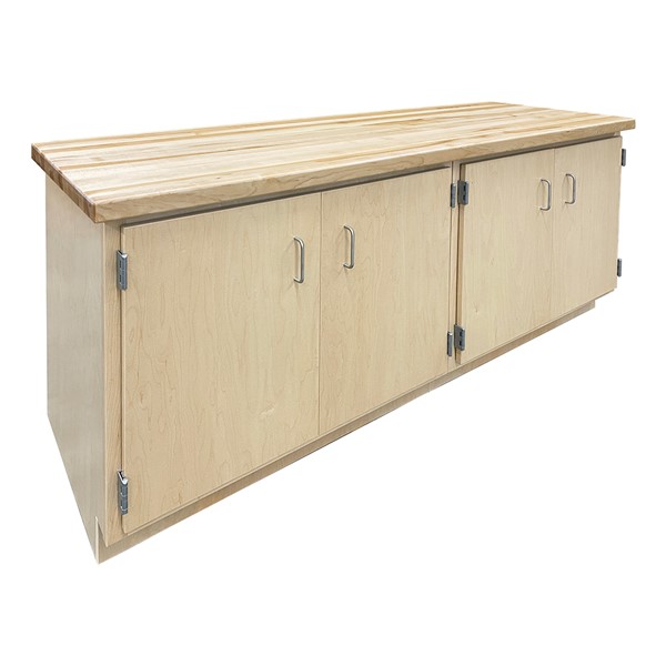 Wall Workbench w/ Double Cabinet Base