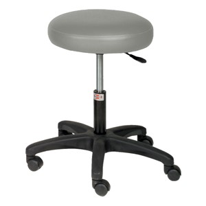 Economy Air-Lift Stool w/ Single Lever Height Adjustment - Gray