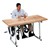 Deluxe Hand-Crank Butcher Block Work Table (28" W x 60" L)