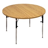 Round Knob-Adjusted Wheelchair Accessible Activity Table