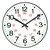 12" 12/24 Hour Plastic Wall Clock