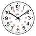 12" 12/24 Hour Plastic Wall Clock