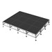 AllTerrain Weather-Resistant Portable Stage Package (16' L x 12' D) - Twelve 4' W x 4' L Stages