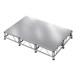 AllTerrain Weatherproof Portable Stage Package (12' L x 8' W) - Six 4' W x 4' L Stages