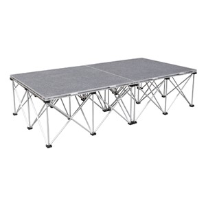 Camera Riser - Set of 2 Carpet Deck Platforms & Bases (8' L x 4' D x 16" H)