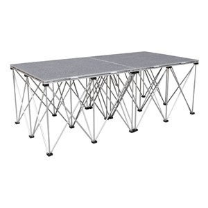 Camera Riser - Set of 2 Carpet Deck Platforms & Bases (8' L x 4' D x 2' H)