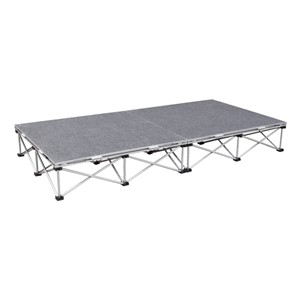 Camera Riser - Set of 2 Carpet Deck Platforms & Bases (8' L x 4' D x 8" H)