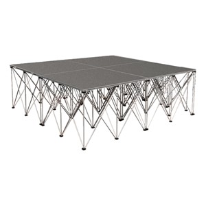Drum Riser System Package - Carpet Deck (8' L x 8' D x 2' 8" H)