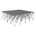 Drum Riser System Package - Carpet Deck (8' L x 8' D x 2' 8" H)