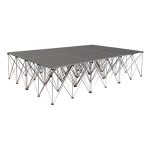 Drum Riser System Package - Carpet Deck (12' L x 8' D x 2' 8" H)