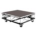 Mobile Camera Riser - Single Platform & Base - Carpet Deck