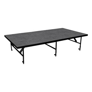 101 Series Stage Panel w/ Carpet Deck (8' L x 4' D x 24" or 32" H)