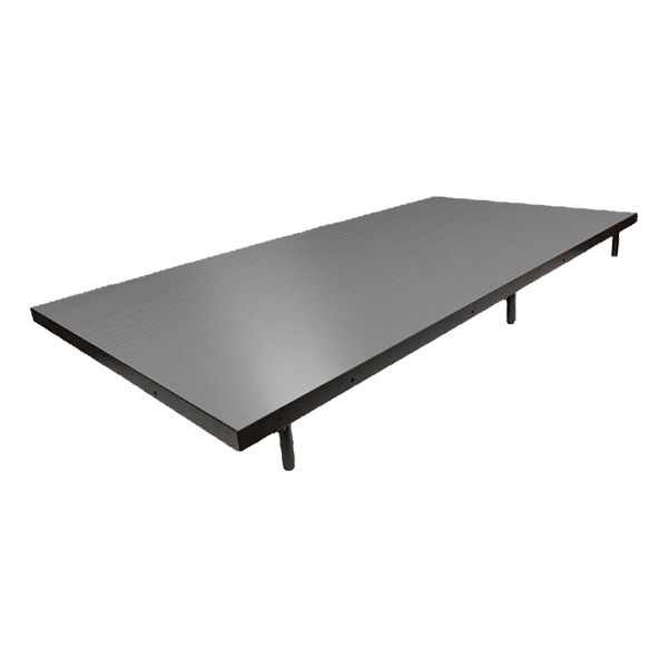 101 Series Stage Panel w/ Industrial Finish Deck (8' L x 4' D x 8" H)