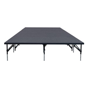101 Series Stage System Package w/ Carpet Deck (16' L x 8' D x 24" or 32" H)