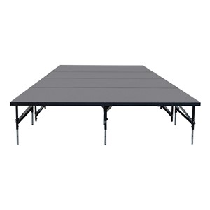 101 Series Stage System Package w/ Industrial Deck (16' L x 8' D x 24" or 32" H)