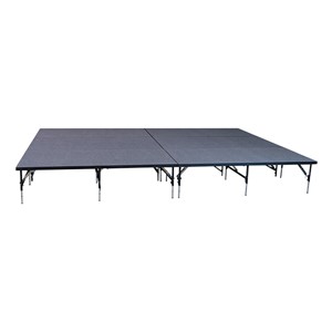 101 Series Stage System Package w/ Carpet Deck (16' L x 12' D x 24" or 32" H)