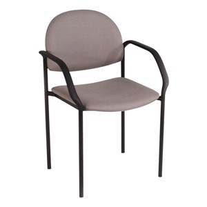 200 Series Waiting Room Stack Chair w/ Sloped Arm Rests - Pearl